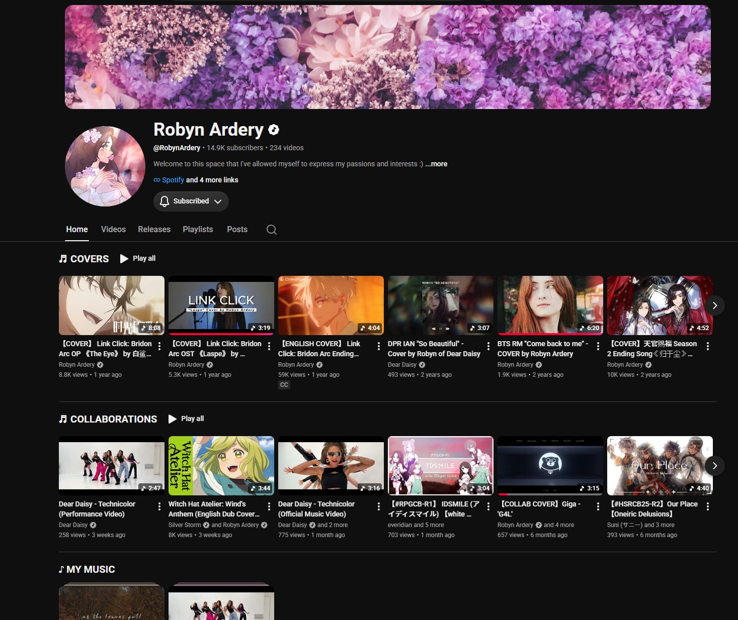 Robyn Ardery Spotify — Popular tracks including Lull, The Girl I Used to Be, As the Leaves Fall